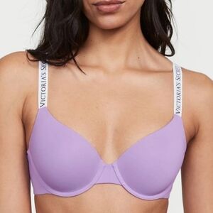 Victoria Secret Lightly Lined Demi Underwire Purple/Lavender 34D Soft Tshirt Bra
